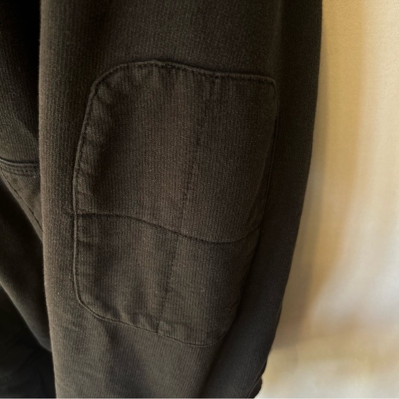 Quiksilver sherpa lined hoodie L large Black Full zip Mens Hooded sweatshirt - Picture 7 of 10